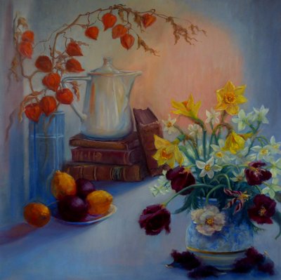 Still Life with Books by Unbekannt Unbekannt